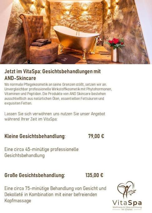 Chalet Vitaspa - Whirlpool & Sauna Privatspa Pegnitz Buitenkant foto