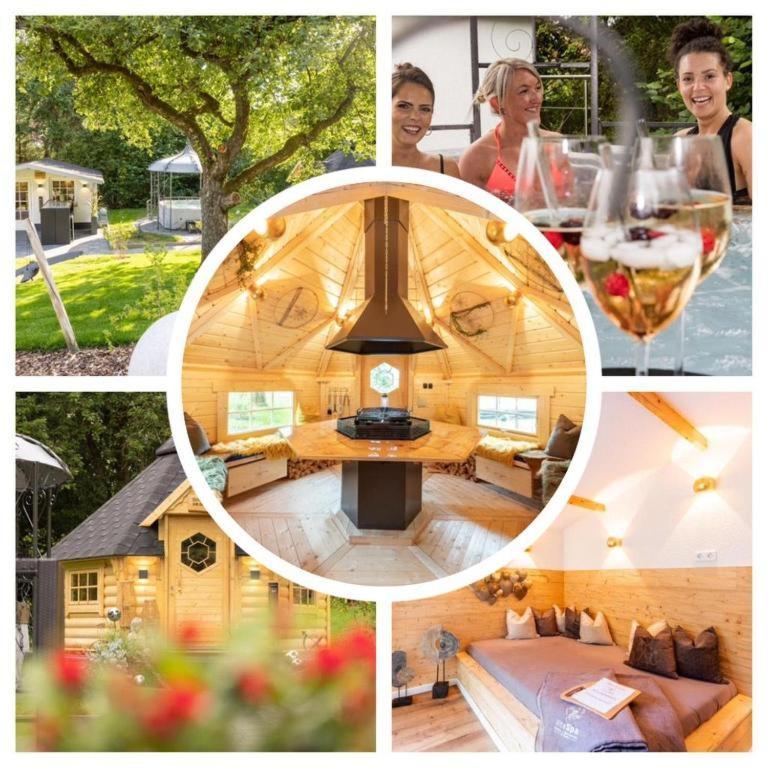 Chalet Vitaspa - Whirlpool & Sauna Privatspa Pegnitz Buitenkant foto