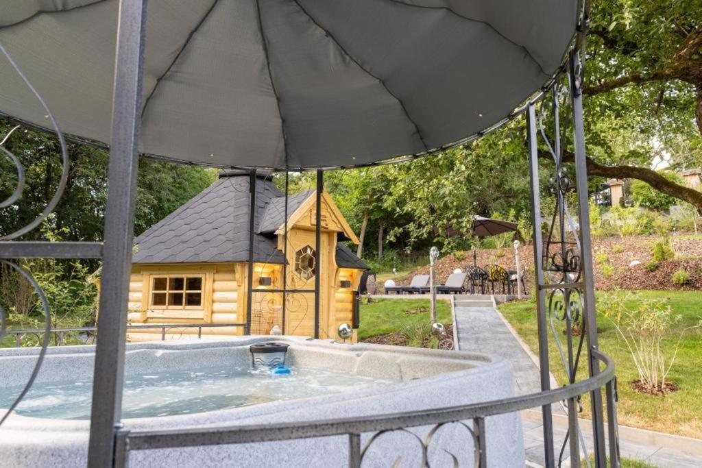 Chalet Vitaspa - Whirlpool & Sauna Privatspa Pegnitz Buitenkant foto