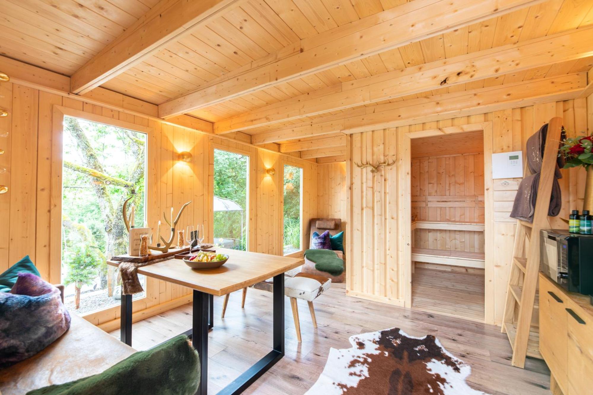 Chalet Vitaspa - Whirlpool & Sauna Privatspa Pegnitz Buitenkant foto